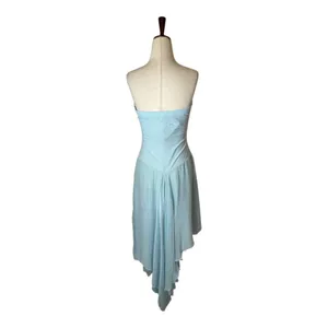 Bec+Bridge‎ Dress Women 10 Dolphin Blue Elzette Strapless Asymmetric Midi NWT thumbnail 4