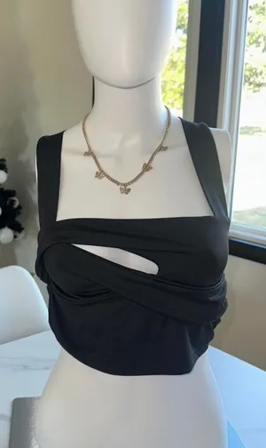 Summer cute top Black thumbnail 1