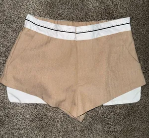 Missguided M22 Guided Tweed Look Shorts with Contrast Waistband thumbnail 1
