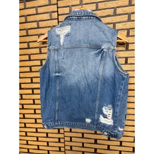 KanCan‎ Distressed Denim Vest Size Small thumbnail 2
