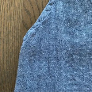 FLAX 100% Linen Scoop Neck Sleeveless Top Pale Blue Size Medium thumbnail 5