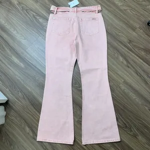 Milk It Anthro Size 30 Jeans The Ragged Priest Baby Flare Waist Cut Out Pink NEW thumbnail 12