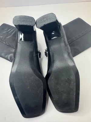 Naturalizer Lacy Black Leather Boots Size 6M thumbnail 13