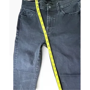 7 For All Mankind Roxanne Ankle Jeans Dark Charcoal Raw Hem Womens 28 thumbnail 6