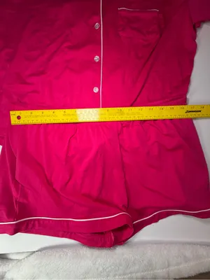 Flora Nikrooz Fuchsia Short Pajama Set with Contrast Piping thumbnail 6