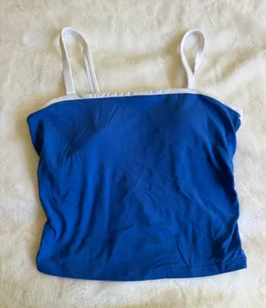 All in Motion Tank Top Blue White Size Medium thumbnail 1