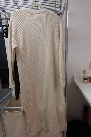 Dustier split sides open knit cardigan Tan Size L thumbnail 7