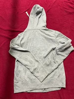 Aeropostale Grey Light Blue Zip Up Sweater thumbnail 2