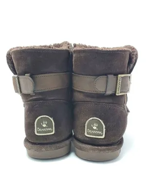 Bearpaw Shantelle Women's Winter Boots Brown Suede Wool Lined Bootie Size 9 M thumbnail 3