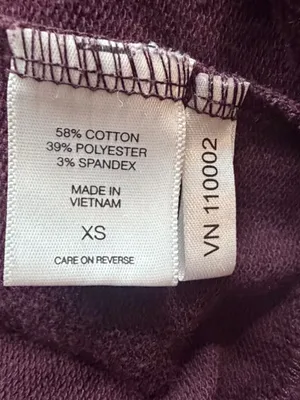 New York & Company Deep Plum Open-Back Hooded Long Sleeve Top thumbnail 9
