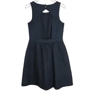 Anthropologie Birdcage Navy Blue Blouson Dress Small Sleeveless Mini Dress Small thumbnail 3