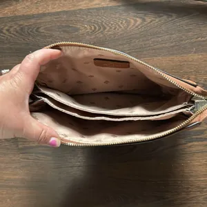 Kate Spade Leather Crossbody Purse Brown thumbnail 10