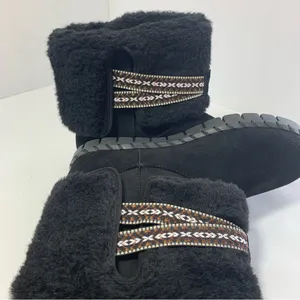 MUK LUKS Women's Black Suede Boots - Size 7‎ thumbnail 5