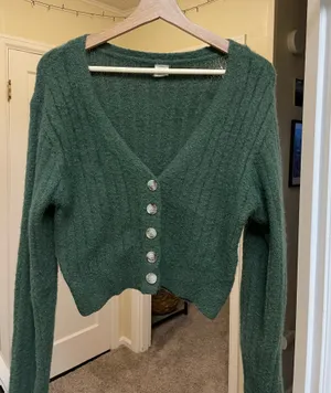 Urban Outfitters Green Cardigan thumbnail 1