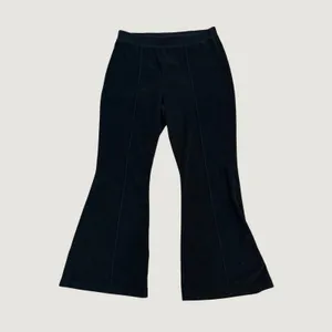 Aerie Ribbed Velvet Flare Pull On Pants L Wide Leg Lounge Boho thumbnail 2