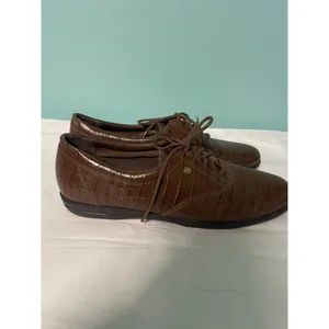 Easy Spirit Brown Leather Lace Up Loafers Comfort Shoes Women's‎ 7.5 S-252 thumbnail 2