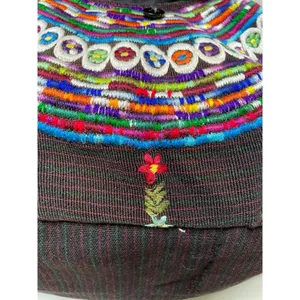 Handmade Metallic Embroidered Festival Bucket Shoulder Bag thumbnail 7