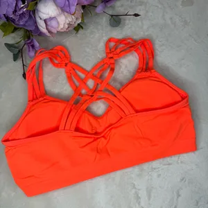 NEW Anemone Bright Orange Strappy Bralette thumbnail 5