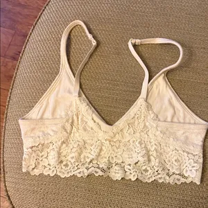 Aerie Cream Lace Bralette thumbnail 2