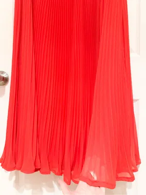 Alexis Sunniva Dress Strapless Formal Gown Pleated red sz 4 thumbnail 10