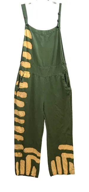 Earthbound Overall Style Wide Leg Jumpsuit Sz Small Tie Dye Boho Hippie Festival thumbnail 1