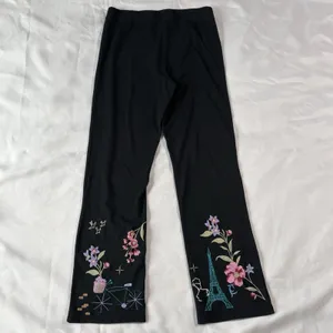 NWT‎ Johnny Was M Embroidered Paris France Leggings Art To Wear Boho Fairycore thumbnail 9