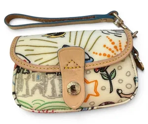 Dooney & Bourke Disney Sketch Princess Castle Wristlet Pouch thumbnail 1