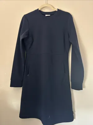Columbia Women's Dark Blue Long Sleeve Firwood Ottoman Dress Sz Medium thumbnail 1