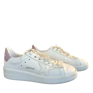 Golden Goose Pure Star‎ White Leather Pink Glitter Sneakers Luxury size 37 thumbnail 2