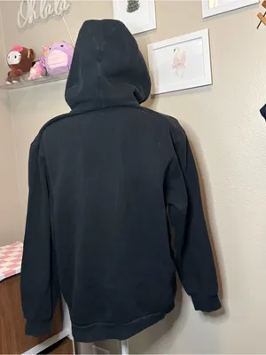 Lululemon unisex black hoodie cotton small quiet luxury goth casual preppy athle thumbnail 5