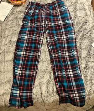 Cuddl Duds multicolored plaid flannel pants Size S thumbnail 1