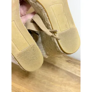 Gaimo Tan Suede Espadrille Wedges Ribbon Ankle Tie Made in Spain EU 37 thumbnail 9