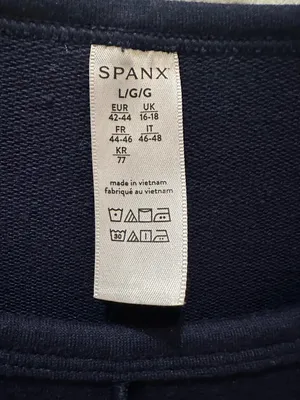SPANX® Perfect Length Dolman Sleeve Top size Large Navy thumbnail 9