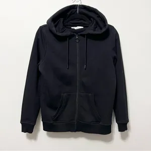 Primark Cares Black Zip Up Drawstring Hoodie Sweatshirt Size USA S thumbnail 1