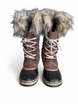 Sorel Joan of Arctic Tall Fur Trim Lace-up Winter Boots Size 7 thumbnail 4