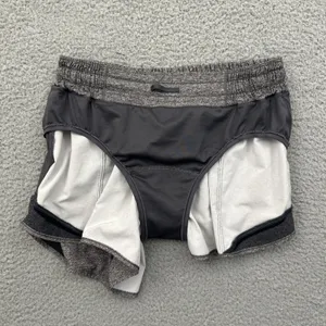 Lululemon Hotty Hot Shorts Low Rise 4" Heather Lux Gray Athletic Women's 6 thumbnail 3