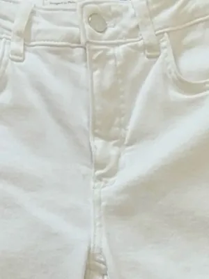 Pilcro The Yaya Mid-Rise Crop Flare Jeans 28 White Coastal thumbnail 5
