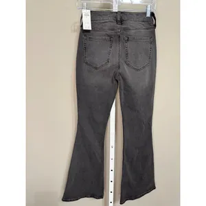 Hollister High Rise Washed Black Flare Jeans 00 25x31 NWT Y2K Dark Academia Edgy thumbnail 6