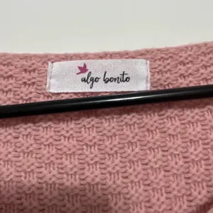 Algo Bonito Size S Pink Textured Knit SweaterV-Neck | Made in Spain/(A188)✨ thumbnail 4