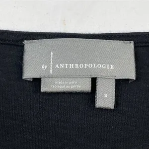 Anthropologie Women's Black Shirt/Tank-Top/Cowl Neck Sz S SKU 4098 thumbnail 4