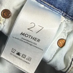 Mother Denim Blue High Rise Button Fly Slim Straight Leg Jeans Size 27 thumbnail 11