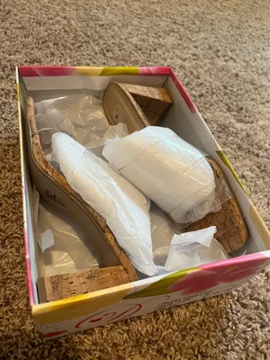 Clear Cork Heels Multiple Size 8 thumbnail 2