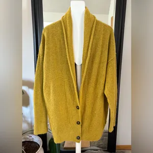 FREE PEOPLE Eucalyptus Cardigan Rainbow Heart Sweater thumbnail 4