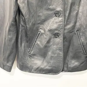 Wilson’s Leather Size Medium Black Soft Leather‎ Jacket Coat thumbnail 2