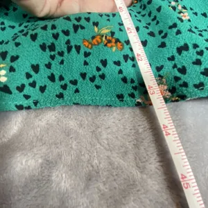 Bebop Floral Midi Dress‎ L XL Flutter Sleeve Babydoll Cottagecore Smocked Green thumbnail 14