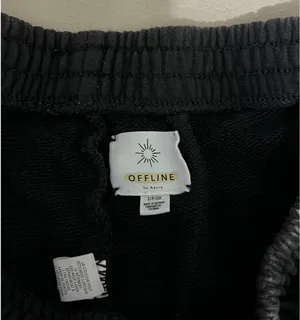 Aerie OFFLINE Black Sweat Shorts thumbnail 3