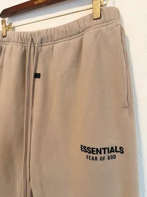 Fear of God Essential fleece Sweatpants color beige, straight leg size M Unisex thumbnail 9