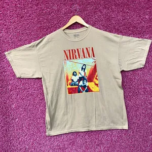 Nirvana Band Portrait Graphic T-Shirt XXL thumbnail 3