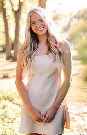 Boutique Cream Satin Dress thumbnail 1