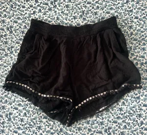 Bohemian black women’s shorts thumbnail 1